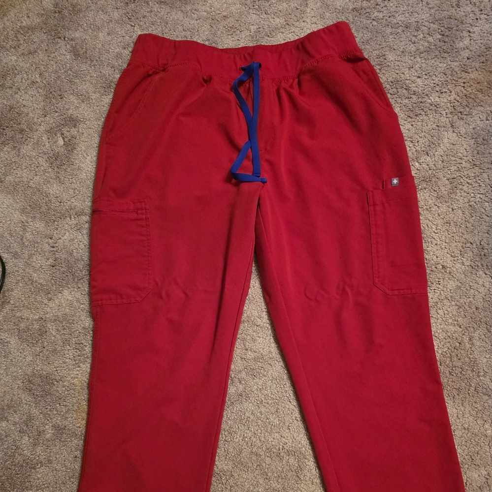 Figs Red Yola Scrub Pants